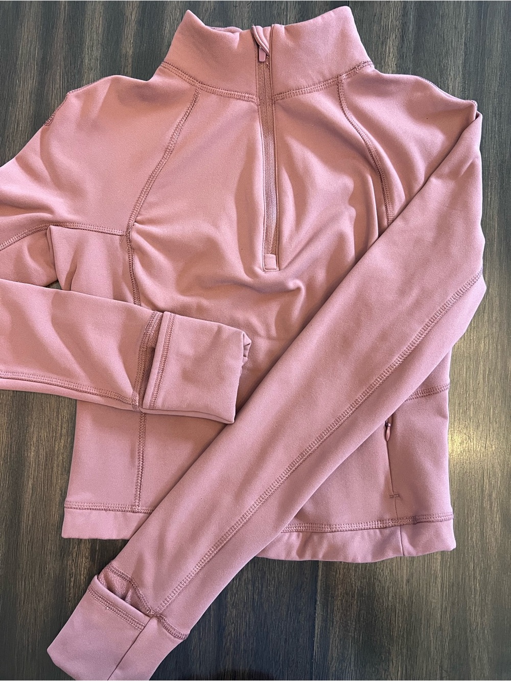 Yogalicious Dusty Rose Half-Zip Athletic Top